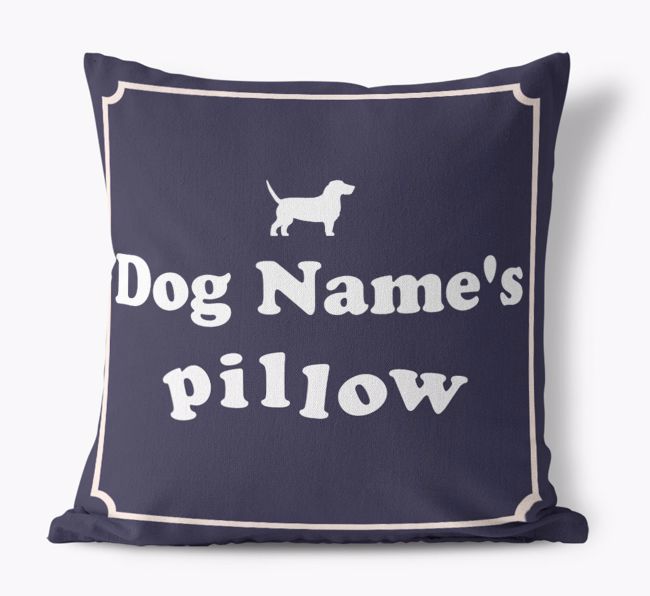 {dogsName}'s Pillow: Personalized {breedFullName} Canvas Pillow